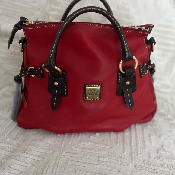 Dooney & Bourke Cherry Red Satchel - Picture 2 of 5